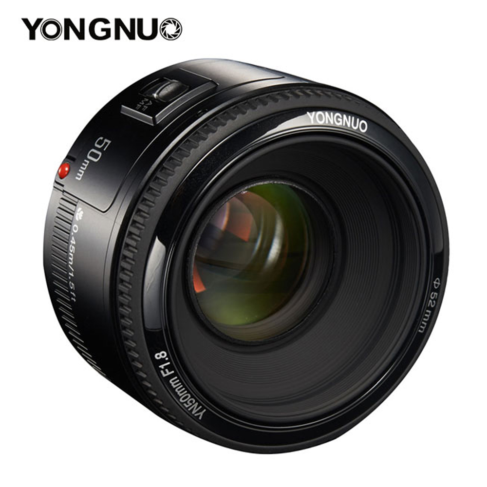 YONGNUO YN50mm F1.8 Auto Focus Lens – 50mm f/1.8 Massive Aperture Lens for Canon EOS DSLR Cameras